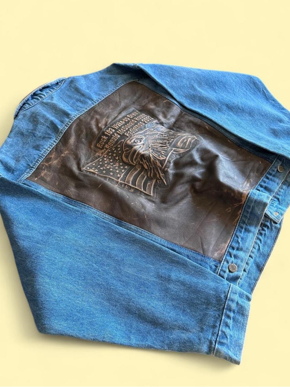 Vintage 2002 McDonald’s Ronald McDonald House Americana Denim Jacket Men’s XL